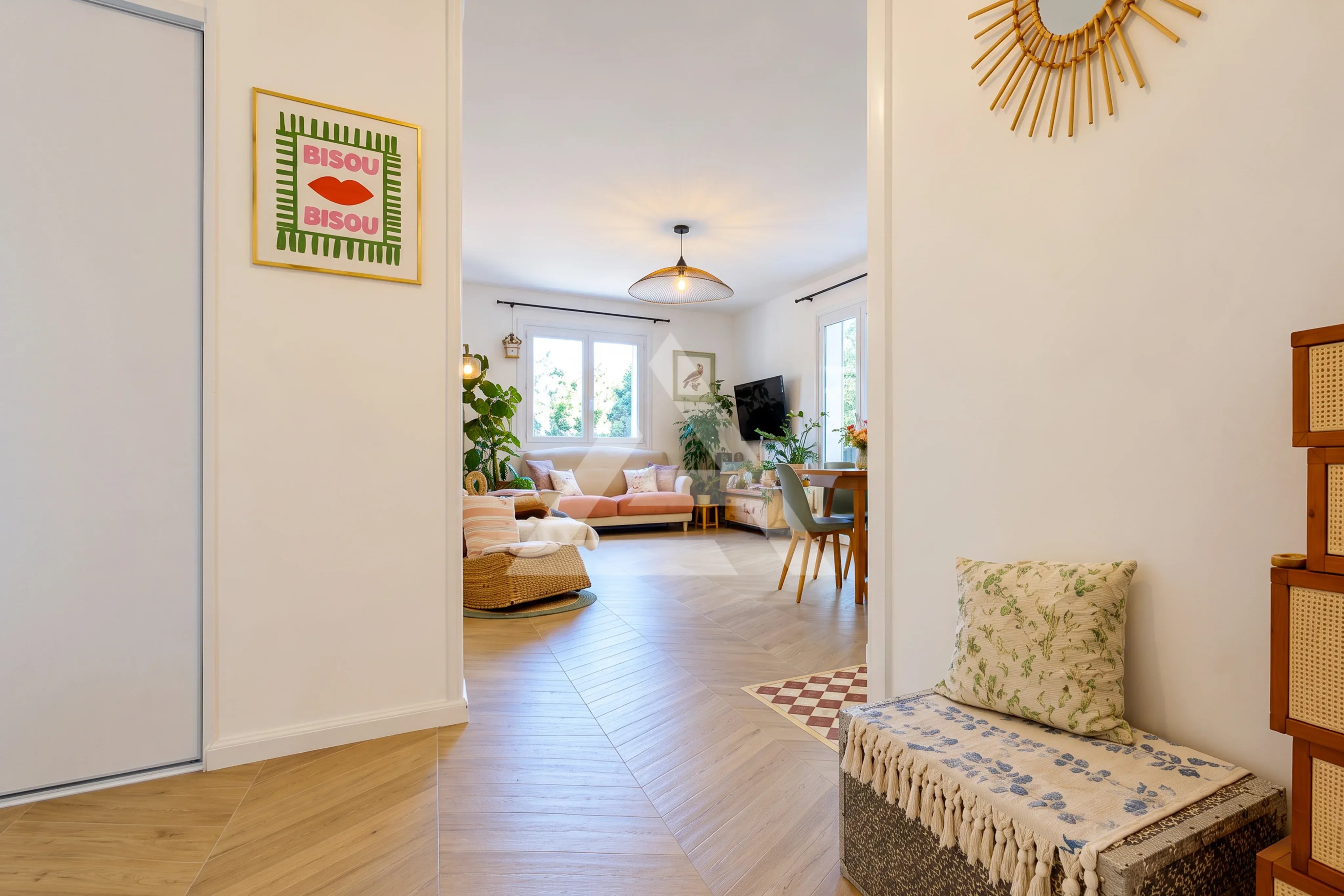 Menton Borrigo - Appartement 4 pièces traversant