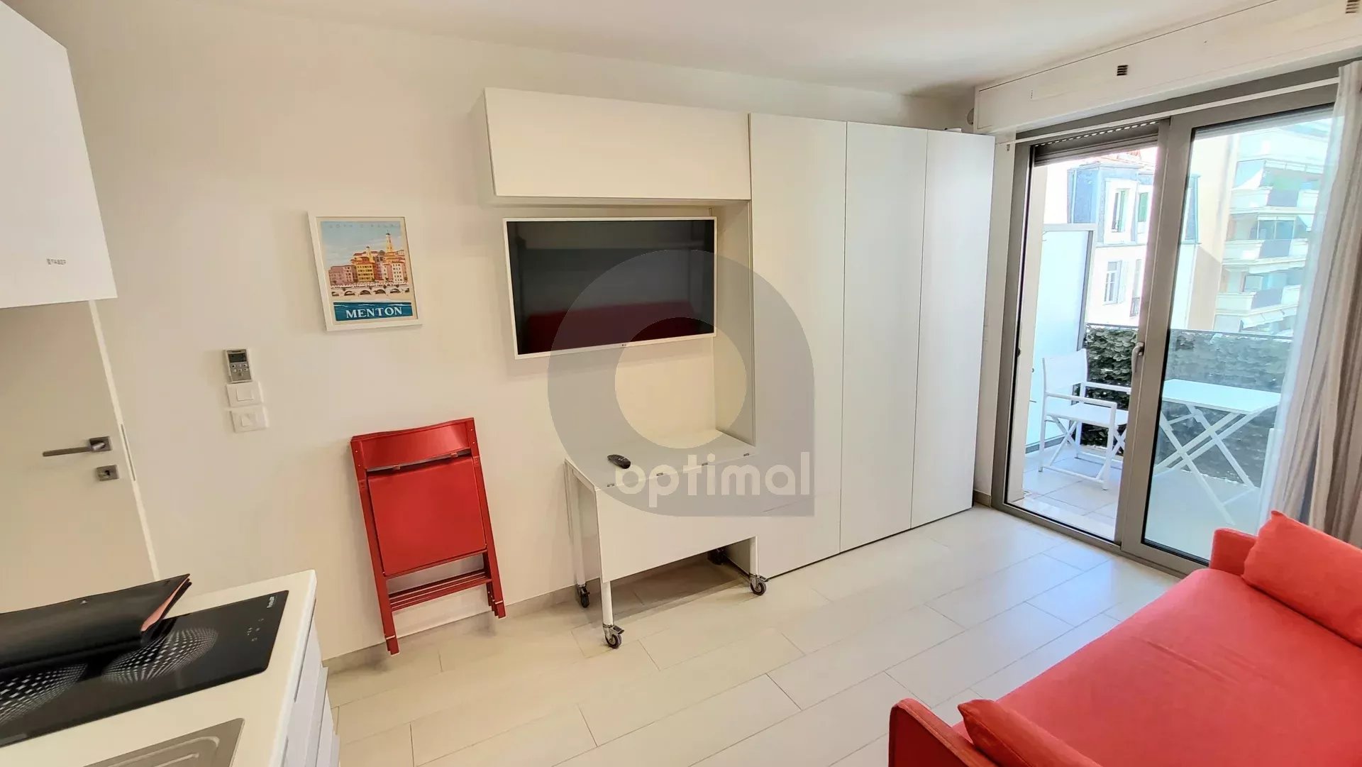 Menton Casino - Coquet studio - Immeuble récent - 100 mt des plages