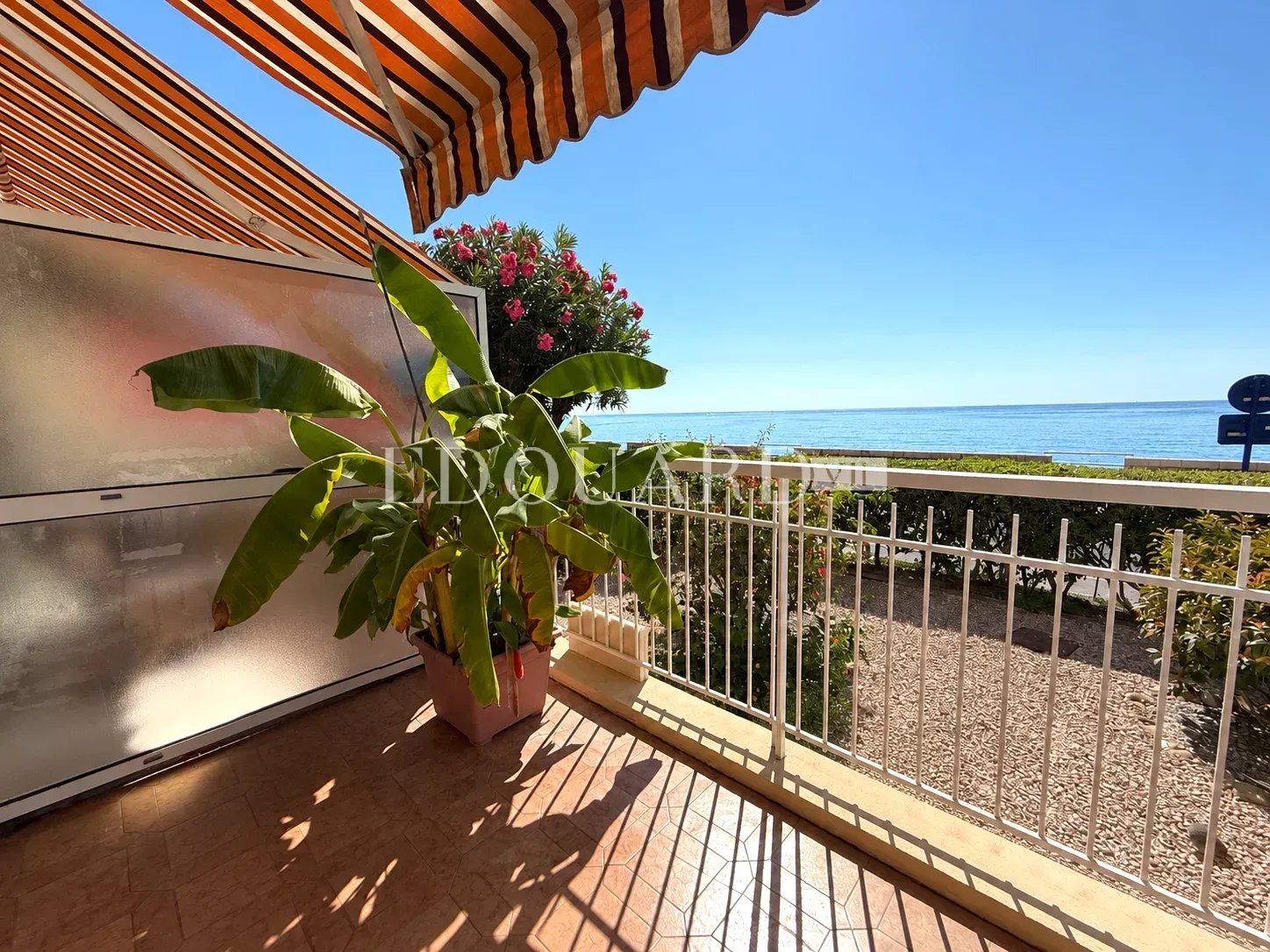 En exclusivité studio face aux plages avec terrasse, splendide vue mer panoramique et parking