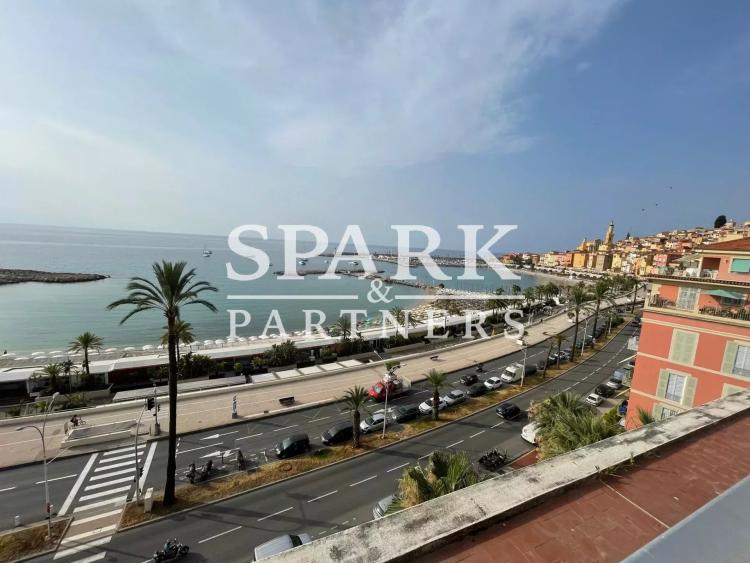 Menton - Garavan - Penthouse 2 pieces vue mer panoramique