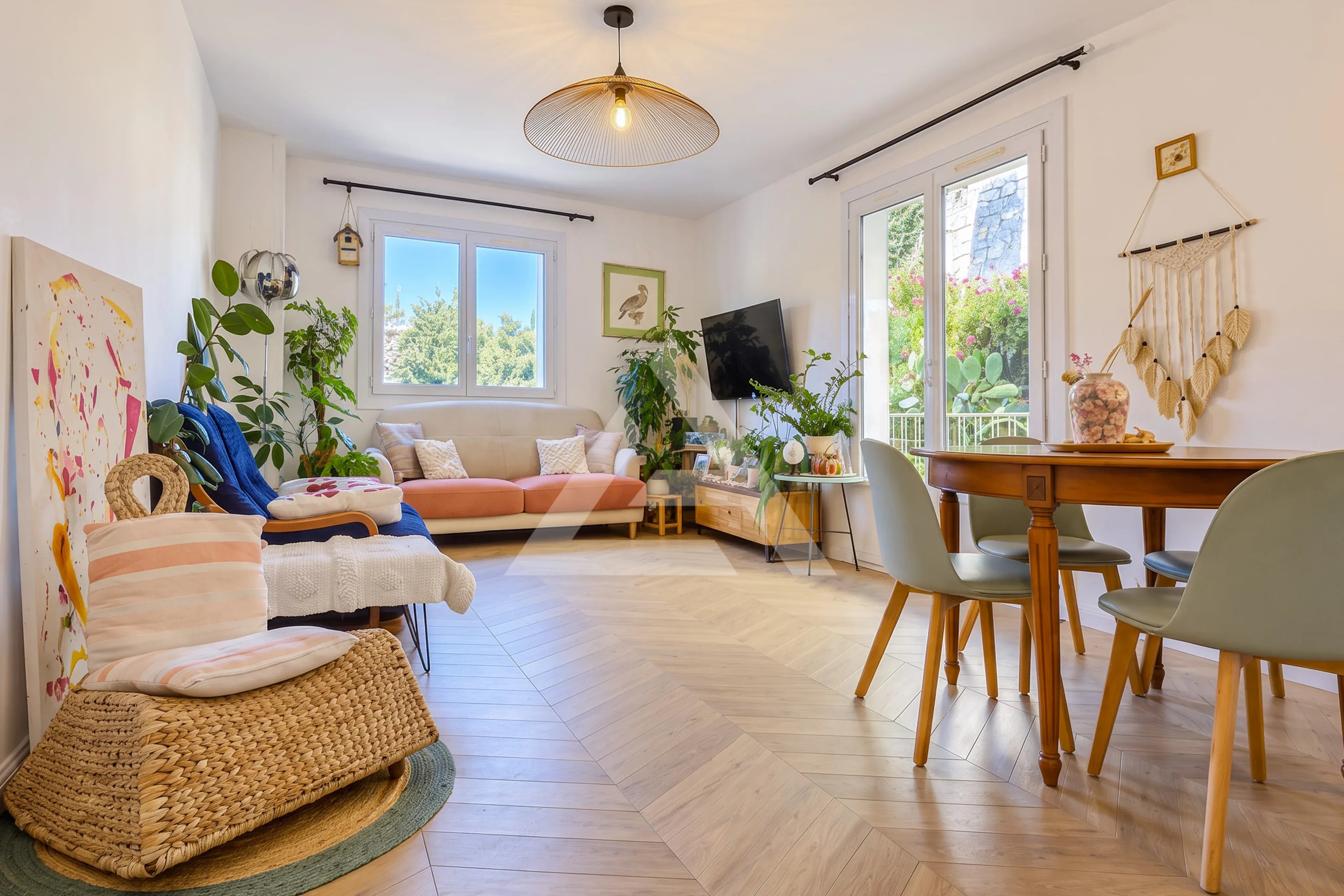 Menton Borrigo - Appartement 4 pièces traversant