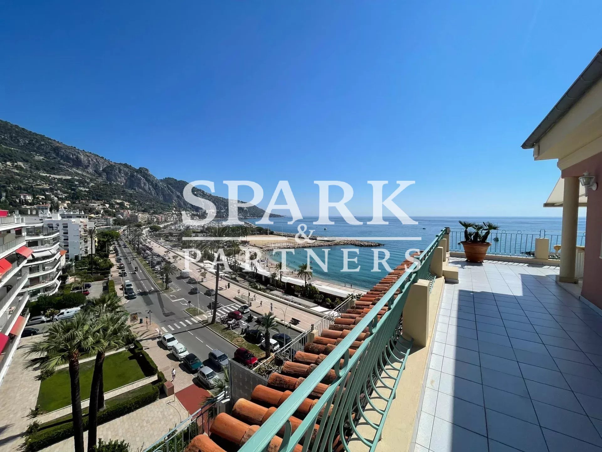 Menton - Garavan - Penthouse 2 pieces vue mer panoramique